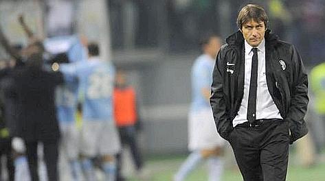 Antonio Conte, seconda stagione sulla panchina della Juventus. Ansa