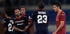 Festa Cagliari a fine gara. Afp Festa Cagliari a fine gara. Afp