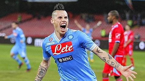 Marek Hamsik, 9 gol in campionato. Afp Marek Hamsik, 9 gol in campionato. Afp