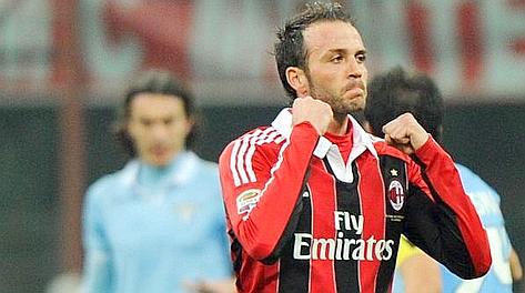 Giampaolo Pazzini festeggia così l'1-0. Ansa Giampaolo Pazzini festeggia così l'1-0. Ansa