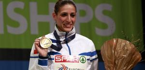 Simona La Mantia con la medaglia. Reuters
