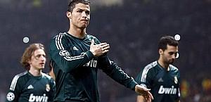 Esultanza contenuta per Cristiano Ronaldo. Ansa Esultanza contenuta per Cristiano Ronaldo. Ansa