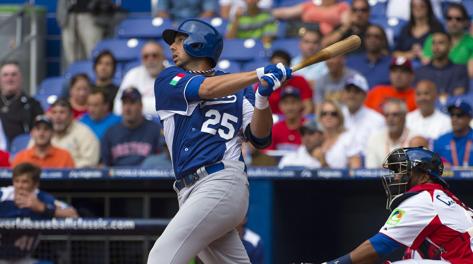 Chris Colabello, 28 anni, autore del fuoricampo da 3 punti. Reuters Chris Colabello, 28 anni, autore del fuoricampo da 3 punti. Reuters