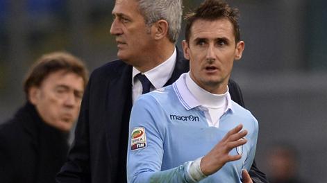 Miroslav Klose, 34 anni, della Lazio. Afp