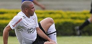 Ronaldo, 34 anni, con la maglia del Corinthians. Reuters