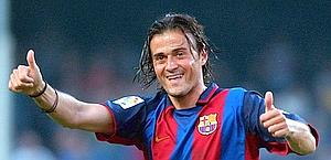 L'ex centrocampista Luis Enrique, oggi 41 anni. Ansa L'ex centrocampista Luis Enrique, oggi 41 anni. Ansa