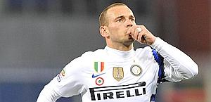 Wesley Sneijder  all'Inter dal 2009. Reuters