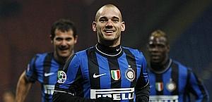 Wesley Sneijder, 27 anni, dal 2009 all'Inter