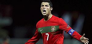 Cristiano Ronaldo, punta di Real Madrid e Portogallo. Epa