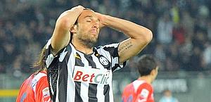 Luca Toni, 34 anni, attaccante della Juventus. Ansa
