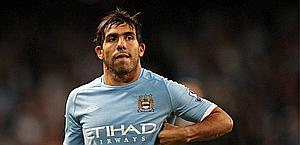 Carlos Tevez, 27 anni, attaccante del City. Reuters