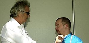 Briatore con Mike Gascoyne. Ap