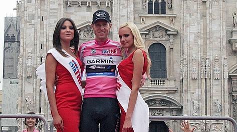 Ryder Hesjedal dopo aver vinto il Giro. Ansa