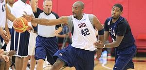 In allenamento con Kobe Bryant. Reuters