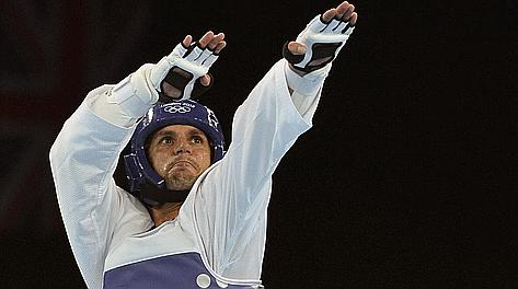 Carlo Molfetta, medaglia sicura nel taekwondo. Afp