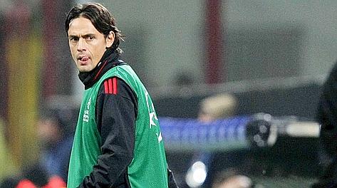 Filippo Inzaghi, attuale allenatore degli Allievi rossoneri. LaPresse