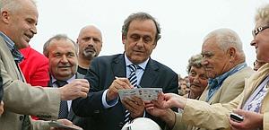 Il presidente dell'Uefa Michel Platini. Epa