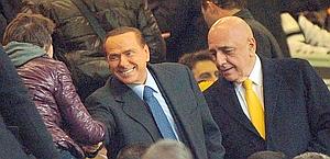 Silvio Berlusconi, presidente del Milan. Ansa