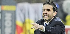 Stramaccioni, 36 anni, allenatore romano dell'Inter. Ansa