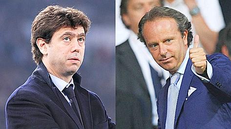 Andrea Agnelli e Diego Della Valle in tribuna