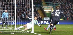 Alessandro Matri segna a Celtic Park. Reuters