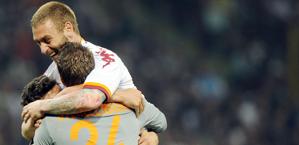 De Rossi fa festa: Roma in finale di Coppa Italia. Ansa