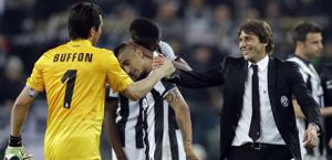 Gigi Buffon e Antonio Conte: felici e vincenti. Ap