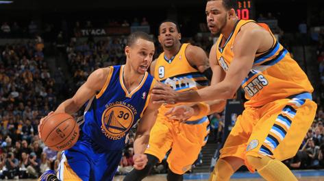 Stephen Curry  (30) ha messo a referto 30 punti. Afp
