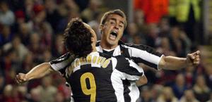 Fabio Cannavaro e Ibra ai tempi della Juve. Ap