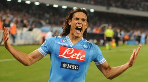 Edinson Cavani, 26 anni, terza stagione al Napoli. Ansa