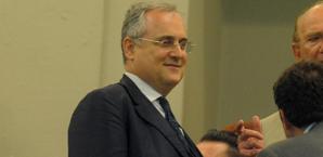 Claudio Lotito, presidente della Lazio. Ansa