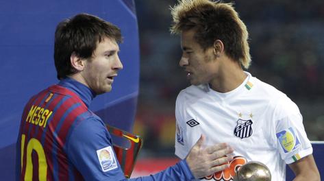 La super coppia blaugrana: Lionel Messi e Neymar. Ap