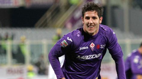 Stevan Jovetic, attaccante della Fiorentina. LaPresse