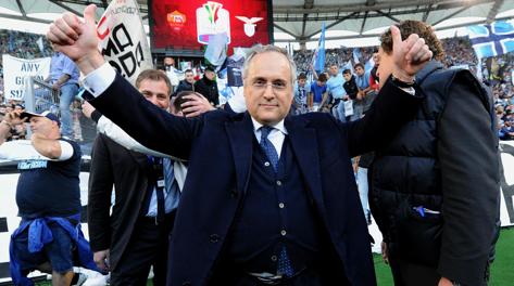 Claudio Lotito  presidente della Lazio dal 19 luglio del 2004. Ansa