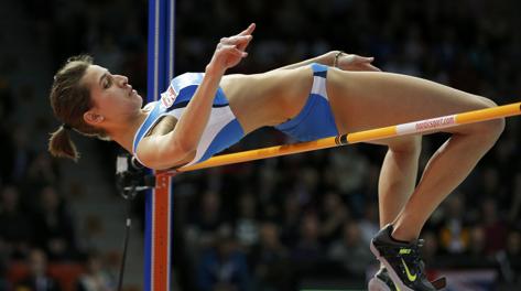 Alessia Trost, seconda nel salto in alto. Reuters