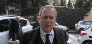 Il presidente Claudio Lotito. Ansa