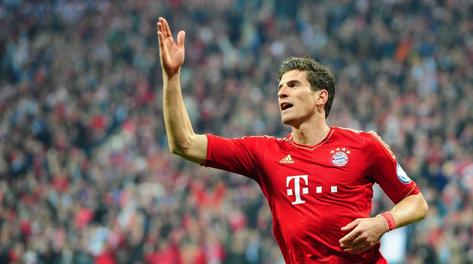 Mario Gomez, 27 anni, attaccante del Bayern. Epa