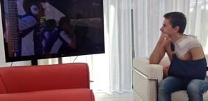 Jorge Lorenzo watched the GP from home. 