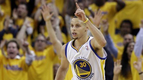 Stephen Curry, play di Golden State. LaPresse