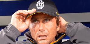 Antonio Conte, terza stagione sulla panchina della Juventus. Ansa