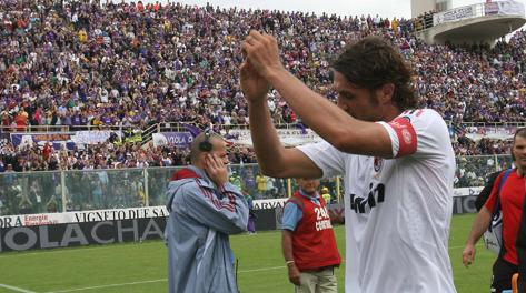Fiorentina-Milan del 31 maggio 2009: Maldini lascia il calcio. LaPresse