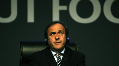 Il presidente dell'Uefa Michel Platini. Afp