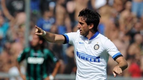 Diego Milito  all'Inter dal 2009. Ansa