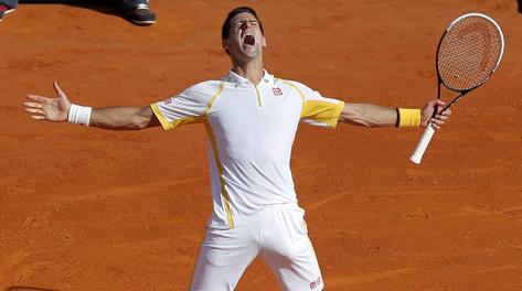 Novak Djokovic, primo successo a Montecarlo nel 2013. Ap