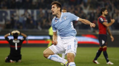 Miroslav Klose festeggia dopo il gol dell'1-0. Reuters Miroslav Klose festeggia dopo il gol dell'1-0. Reuters