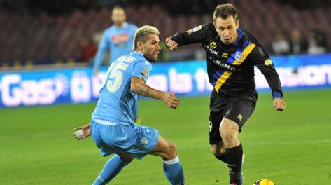 Antonio Cassano, decisivo al San Paolo. Ansa Antonio Cassano, decisivo al San Paolo. Ansa