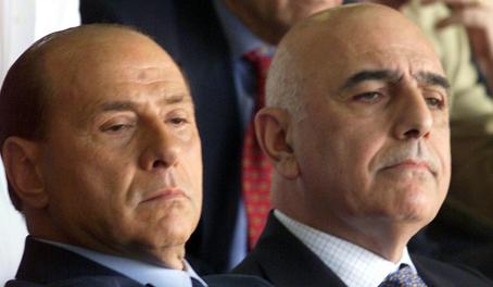 Silvio Berlusconi e Adriano Galliani. Arch. Gazz.