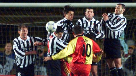 Galatasaray-Juventus del dicembre 1998. Reuters