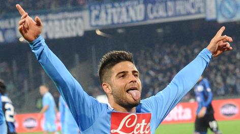 Lorenzo Insigne festeggia così il 2-1. Ansa Lorenzo Insigne festeggia così il 2-1. Ansa