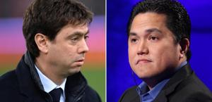 Agnelli e Thohir, numeri uno di Juventus e Inter. Ansa Agnelli e Thohir, numeri uno di Juventus e Inter. Ansa